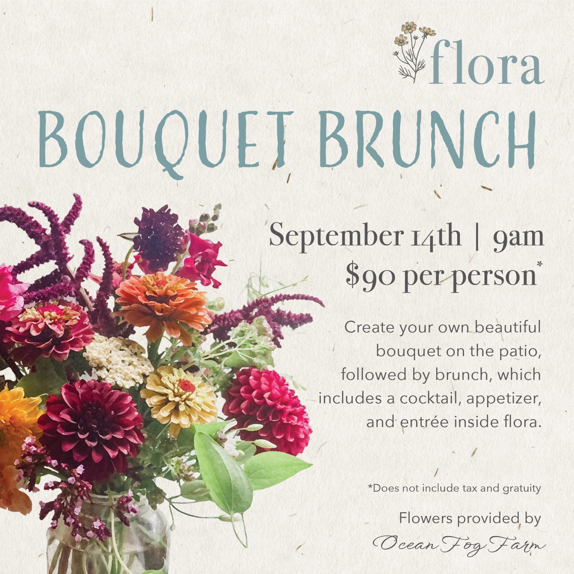 Bouquet Brunch information