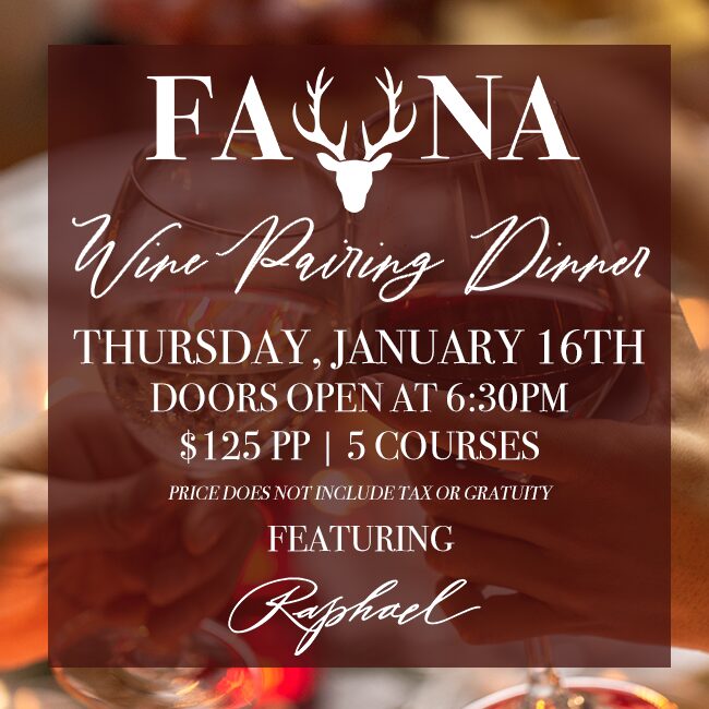 Fauna Wine Dinner