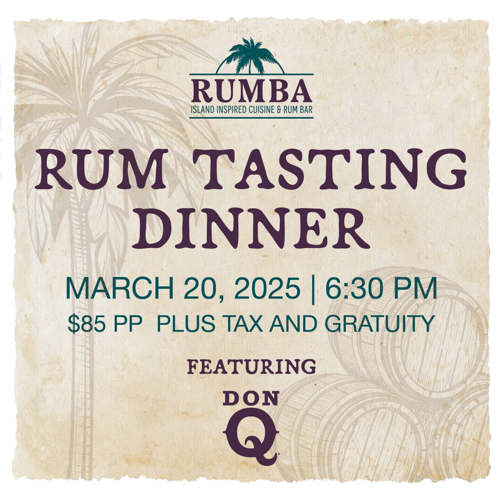 RUMBA Rum Dinner